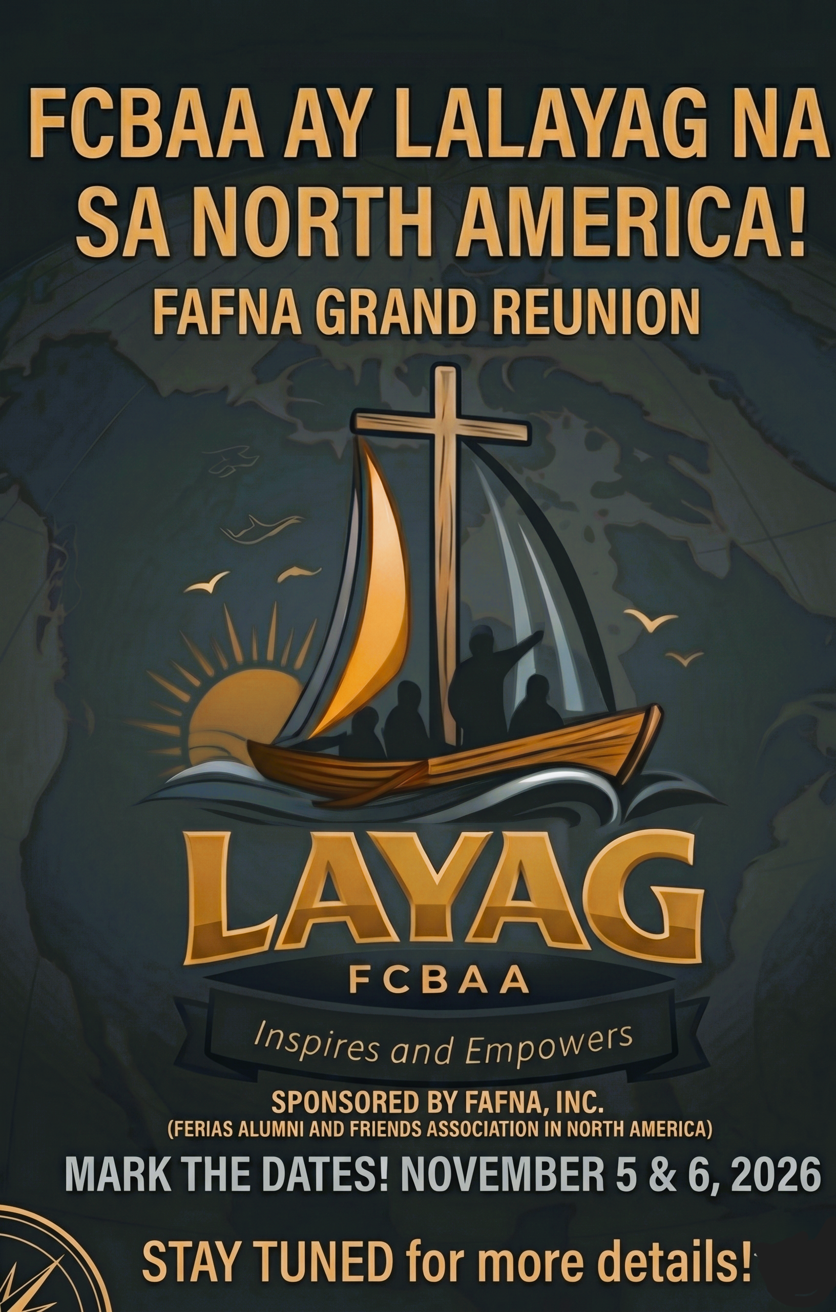 FAFNA Grand Reunion — FCBAA Ay Lalayag Na Sa North America, November 5 & 6 2026